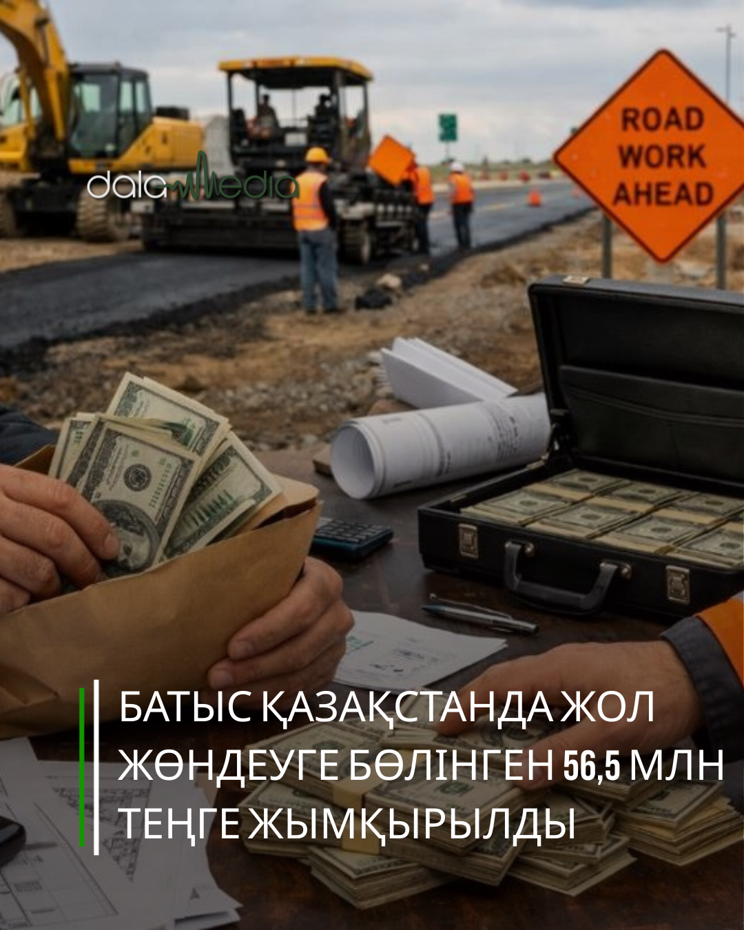 В Западно-Казахстанской области похищено 56,5 млн тенге, выделенных на ремонт дорог