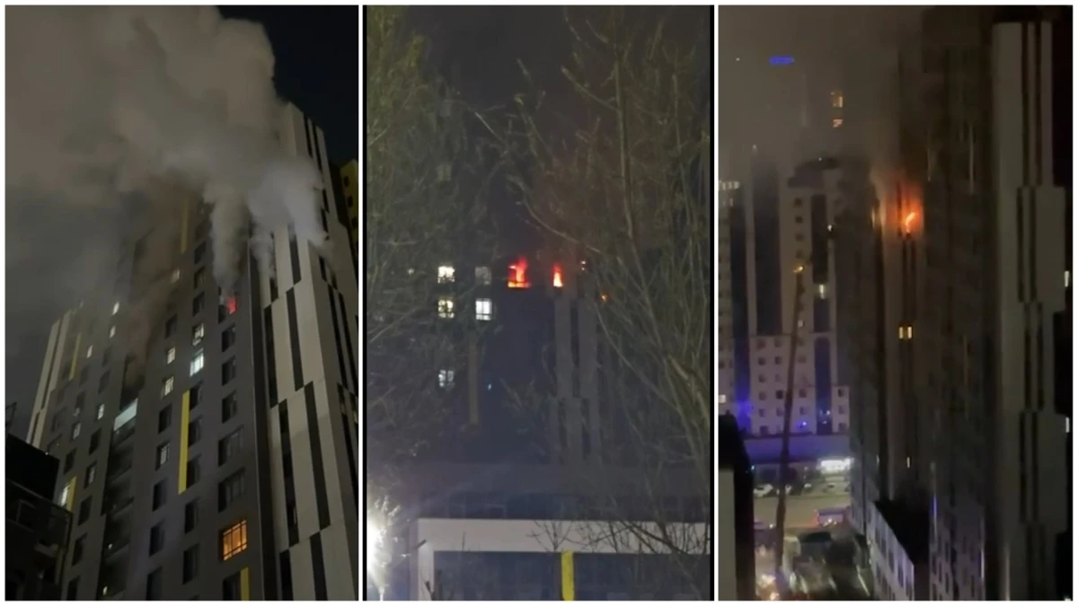 В Астане загорелся многоэтажный дом, погибли трое детей