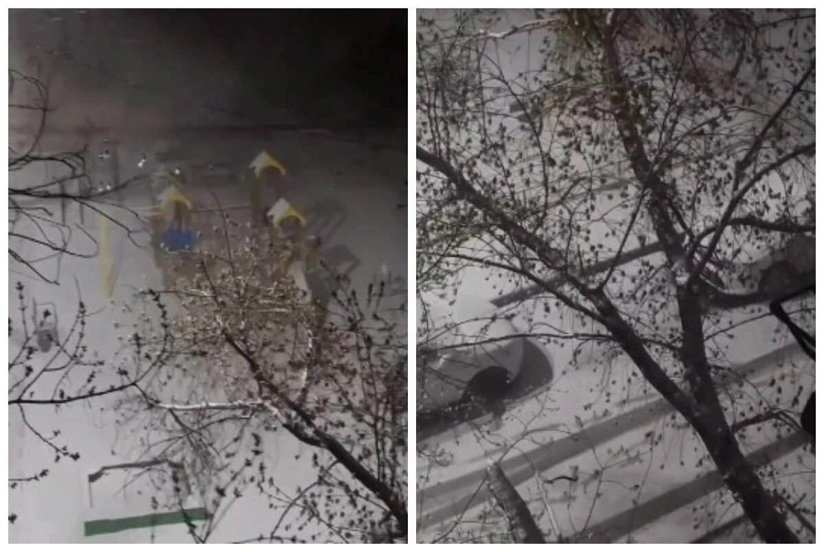 В Темиртау и Караганде в апреле выпал снег