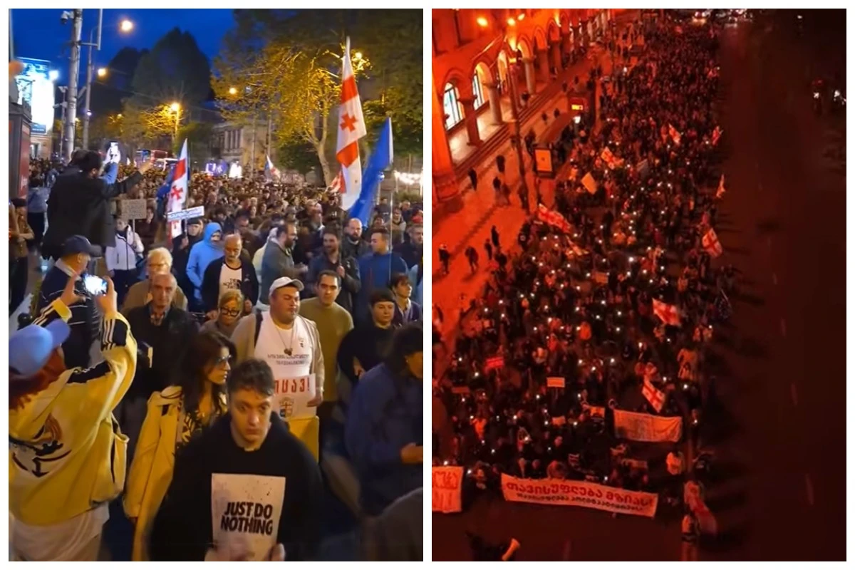 В Грузии сторонники свободы прессы вышли на митинг