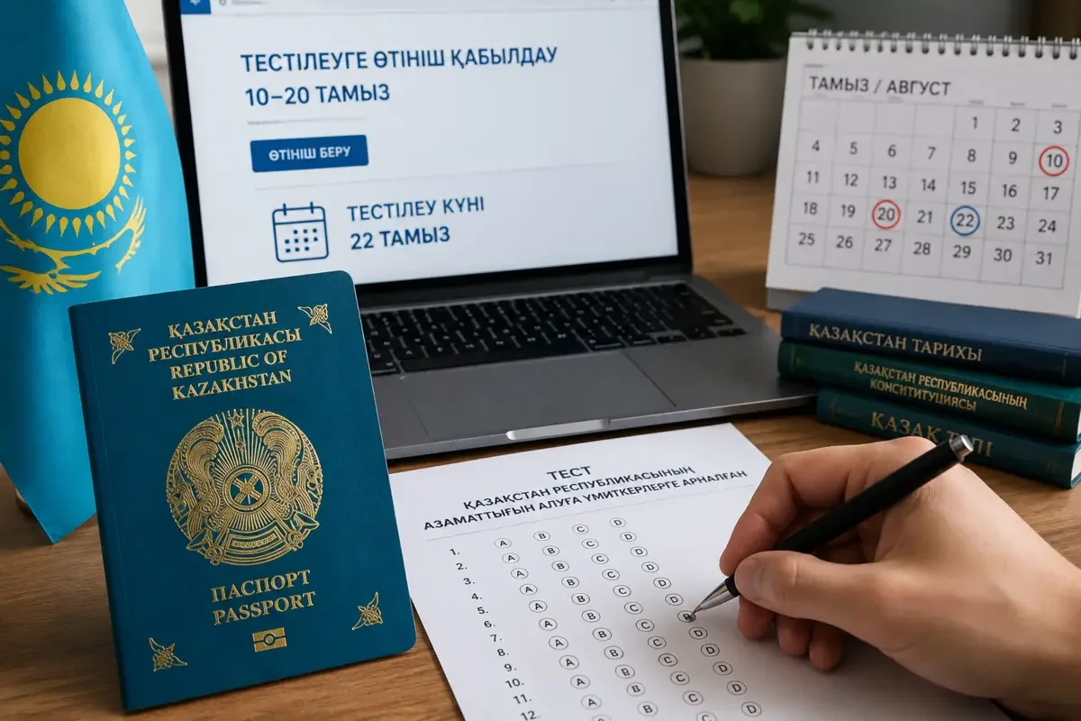 Начинается прием заявлений на тестирование для получения гражданства Казахстана
