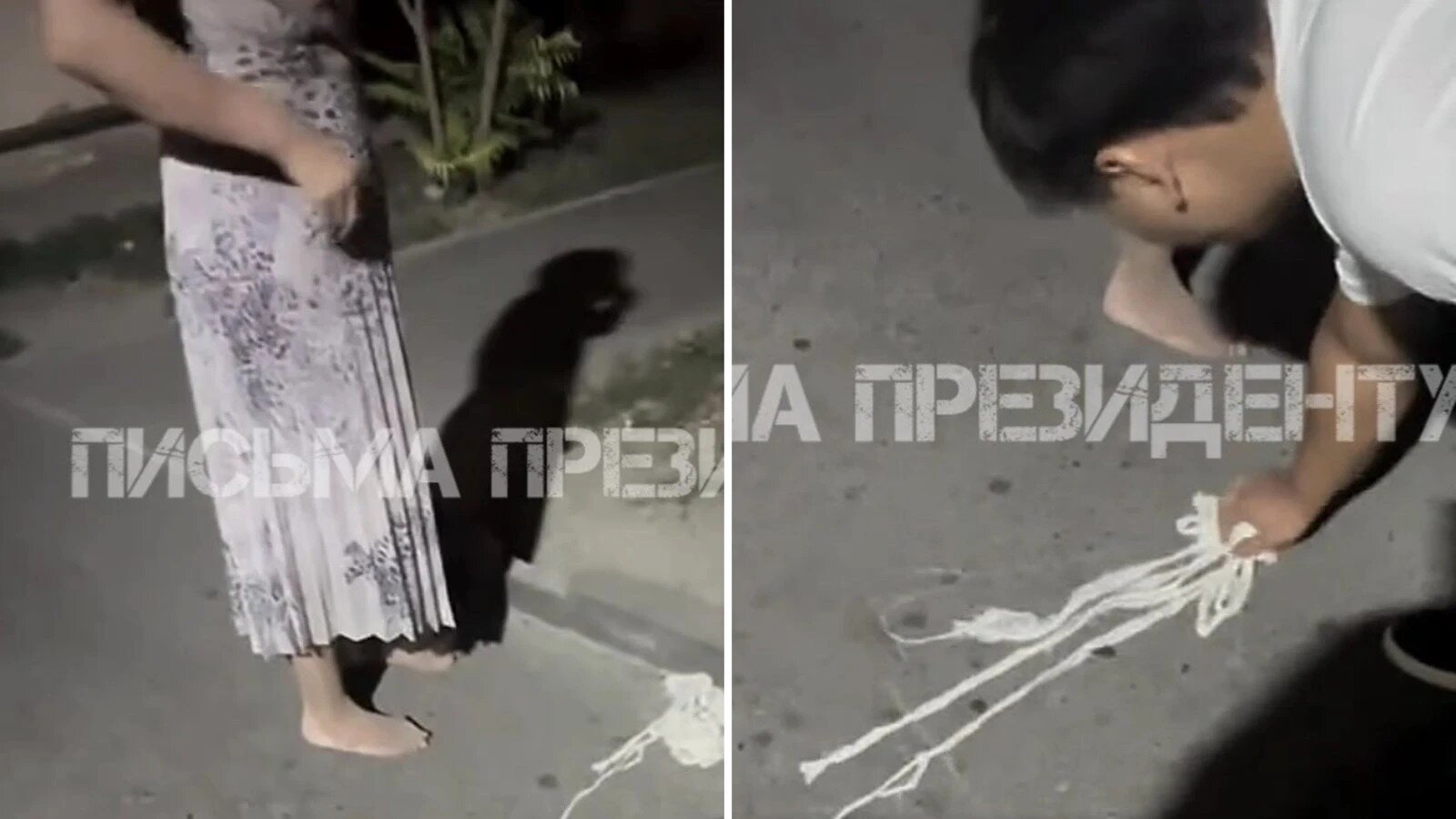 В Алматы женщину с связанными руками заметили на улице